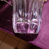 Crystal vase signed Daum