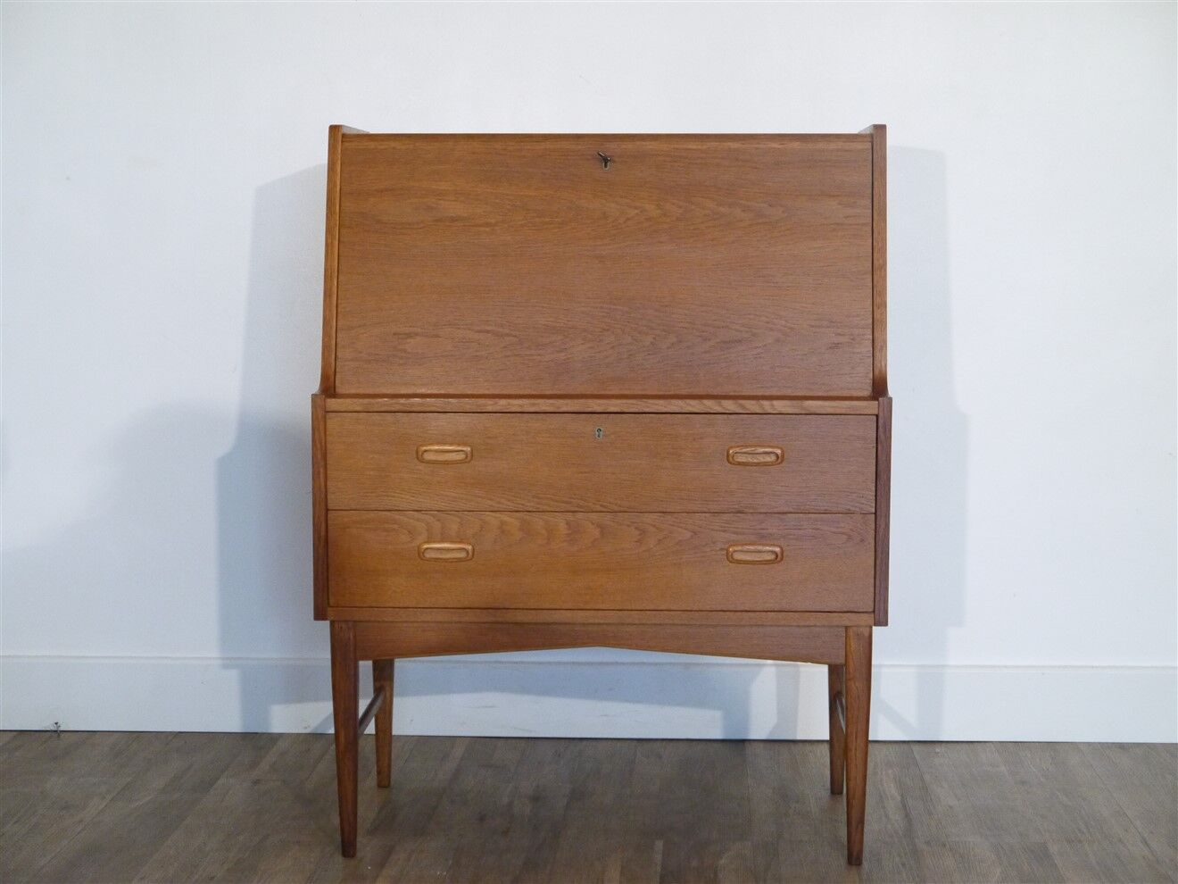 Scandinavian vintage teak secretary 1960