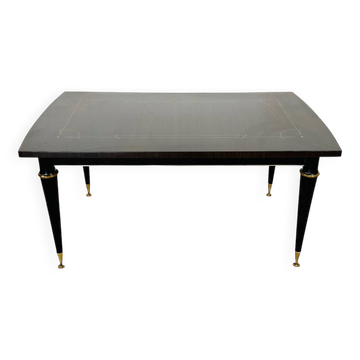 French Art Deco dining table in Macassar from 1940.