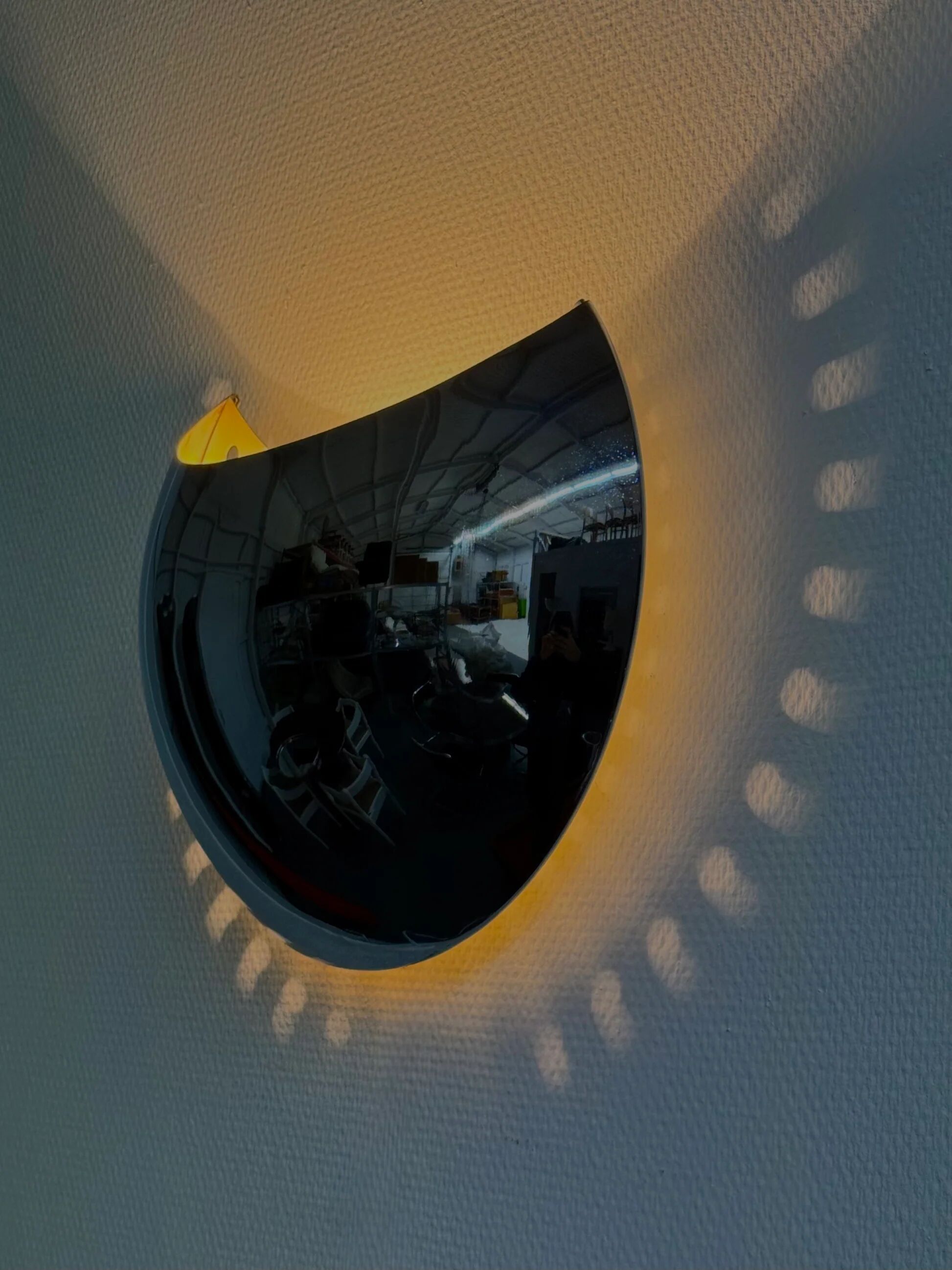 Set of 2 vintage space age wall lamps by Reggiani Goffredo