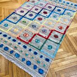 Multicolored Berber carpet