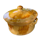 Old glazed terracotta vegetable