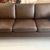 Danish leather sofa 3 places