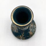 Small Gien vase in enamelled earthenware • Napoleon III