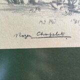Drawing by Roger Chapelet “Tour Montaigne”