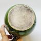 Pottery pitcher carafe terracotta green glazed ceramic