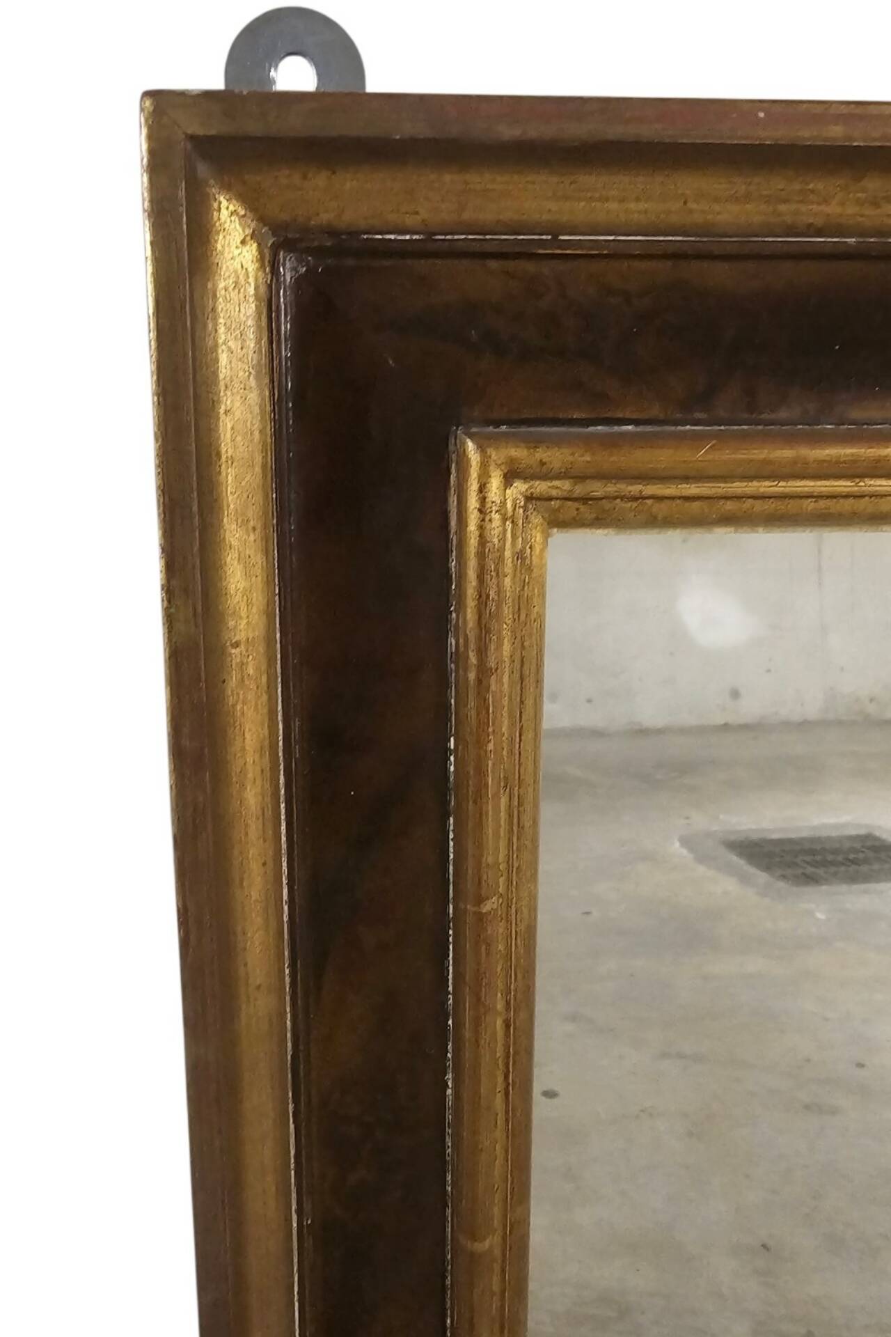 Miroir ancien XIXe siècle — Style Transition — 93x72cm — Glace mercure