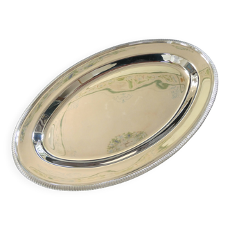 English silver plated oval serving dish