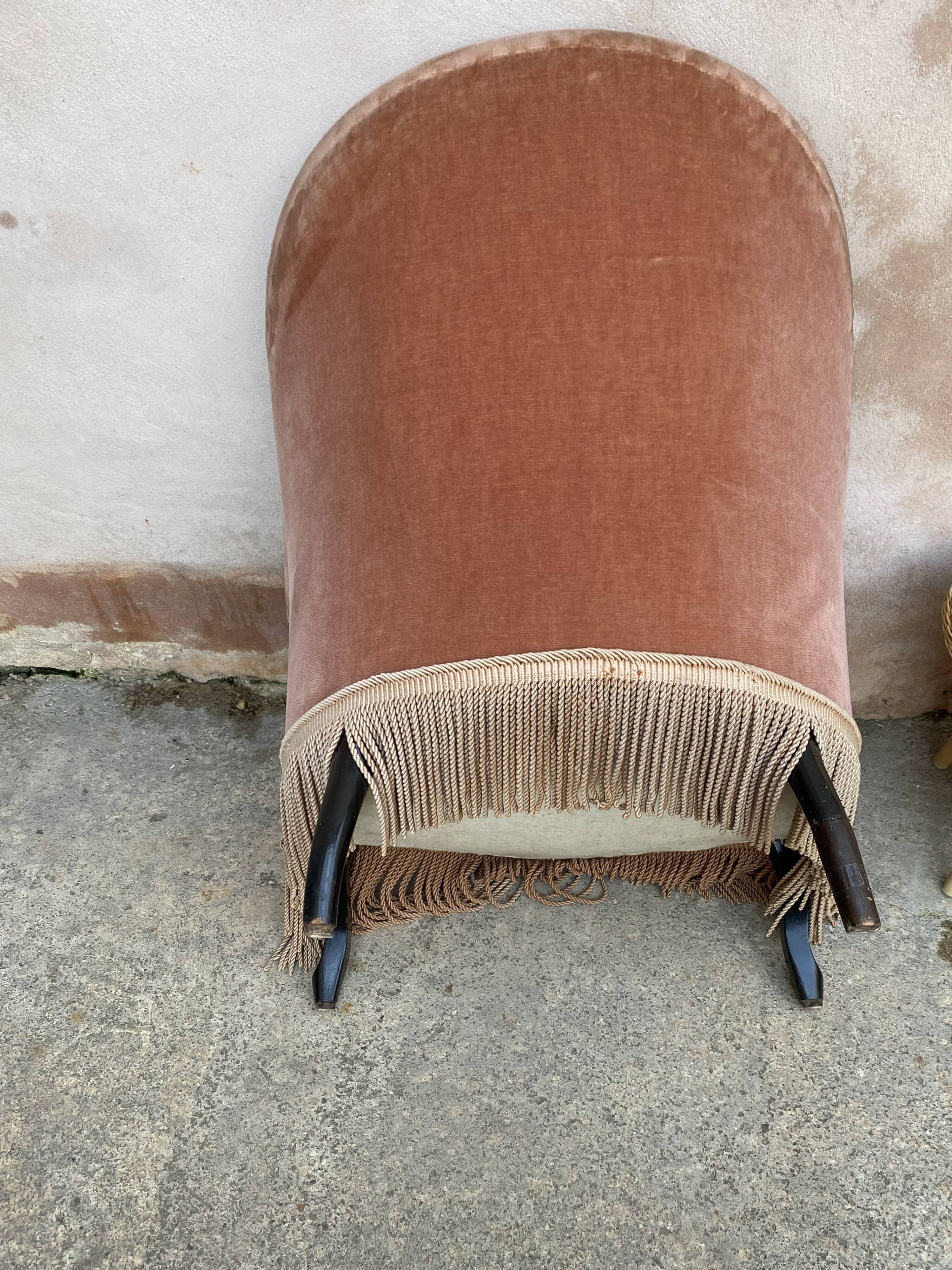 Paire de fauteuils crapaud