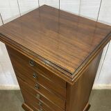 English mahogany music cabinet, early 20th century