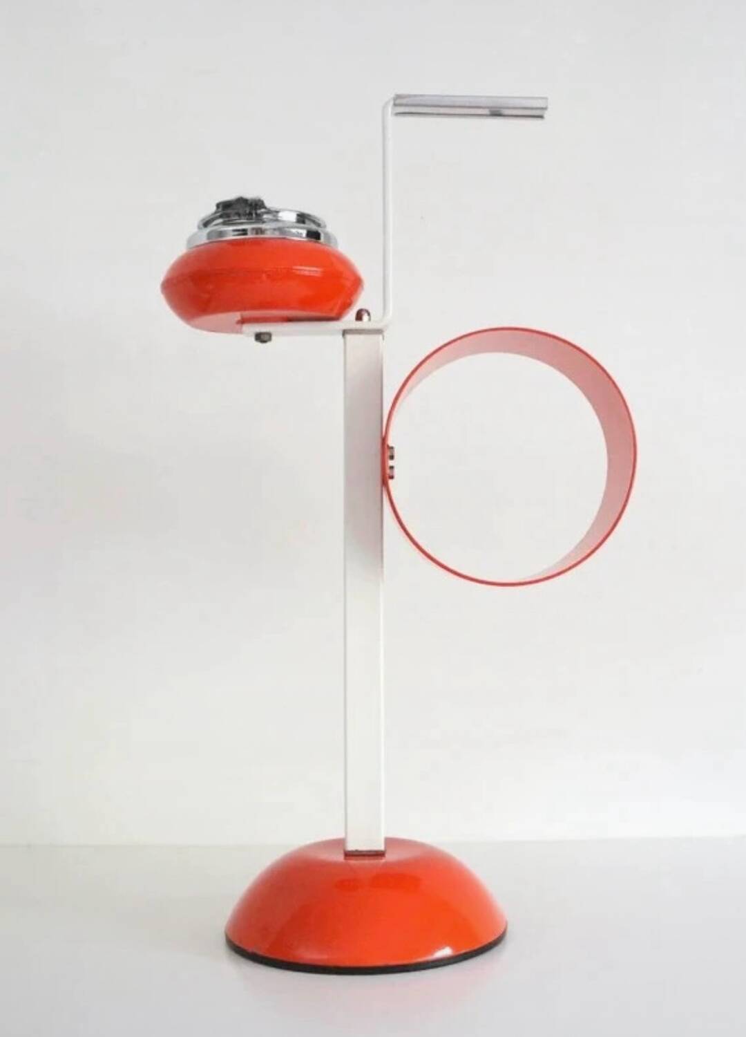 1970s Italian floor ashtray with newspaper holder