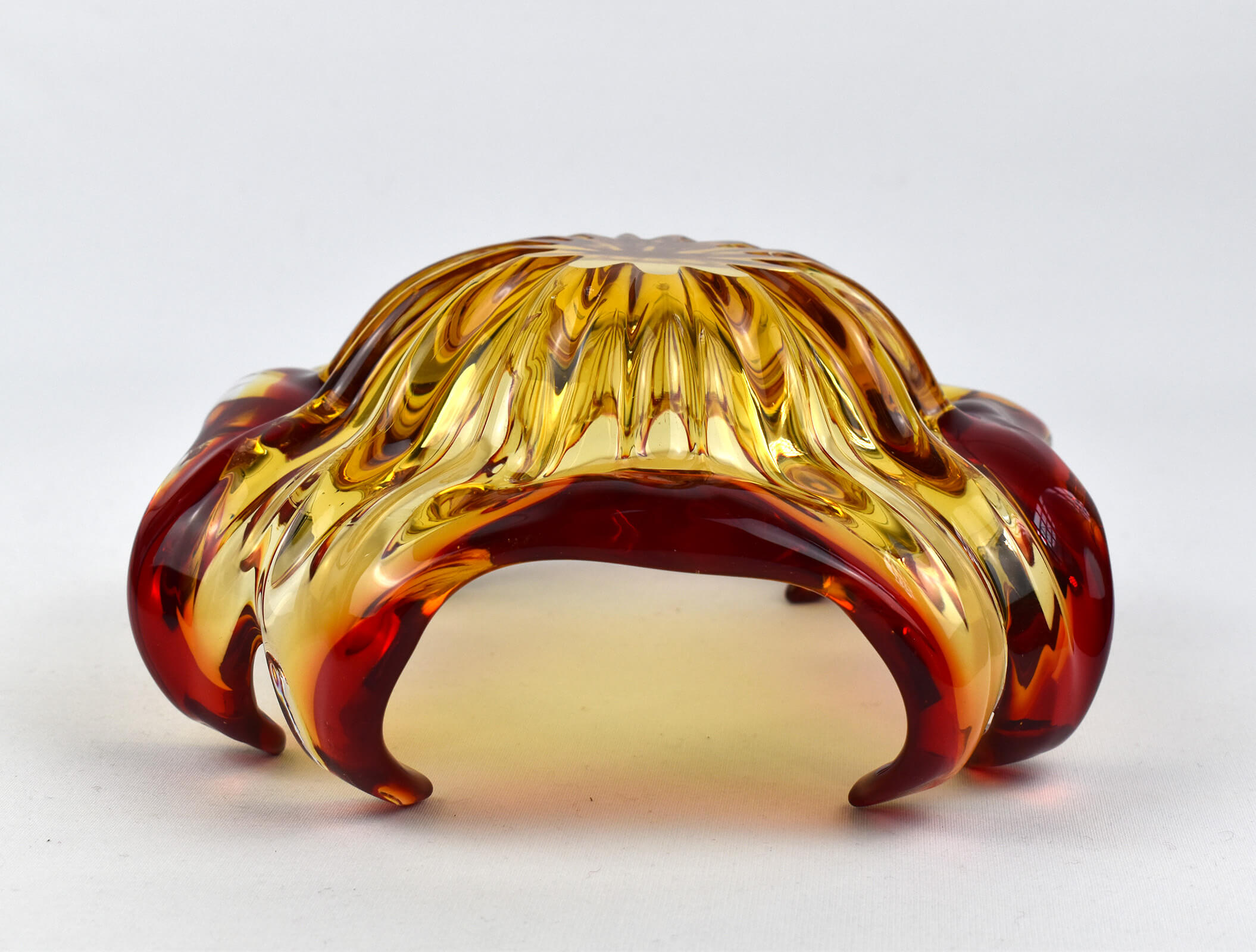 Murano glass bowl italy 1950s