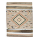 Tapis Kilim Vintage Beige Fait Main, Design Géométrique Élégant, 284x378 Cm
