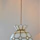 Suspension en nacre et laiton forme fleur