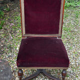 English chair in mahogany, X-shaped legs – 19th century