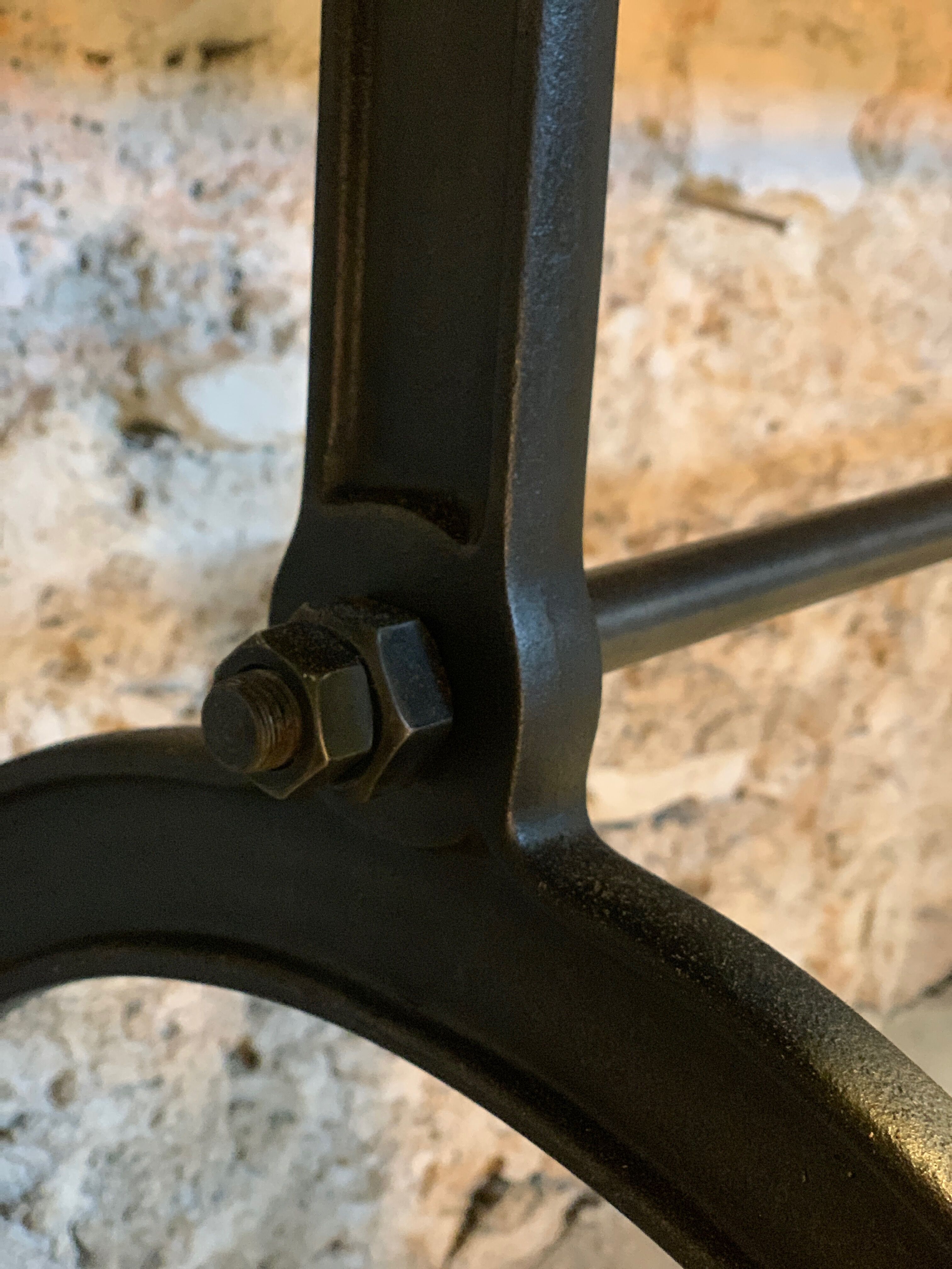 Established cast-iron stand shop console