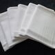 6 old white damask cotton napkins 49 x 56 cm