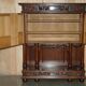 Louis XIII Revival wardrobe in walnut and marble