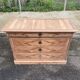 Renovated Louis Philippe chest of drawers in solid wood and walnut veneer from the 18th century.