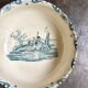 Salins ironware salad bowl, "Delft" service