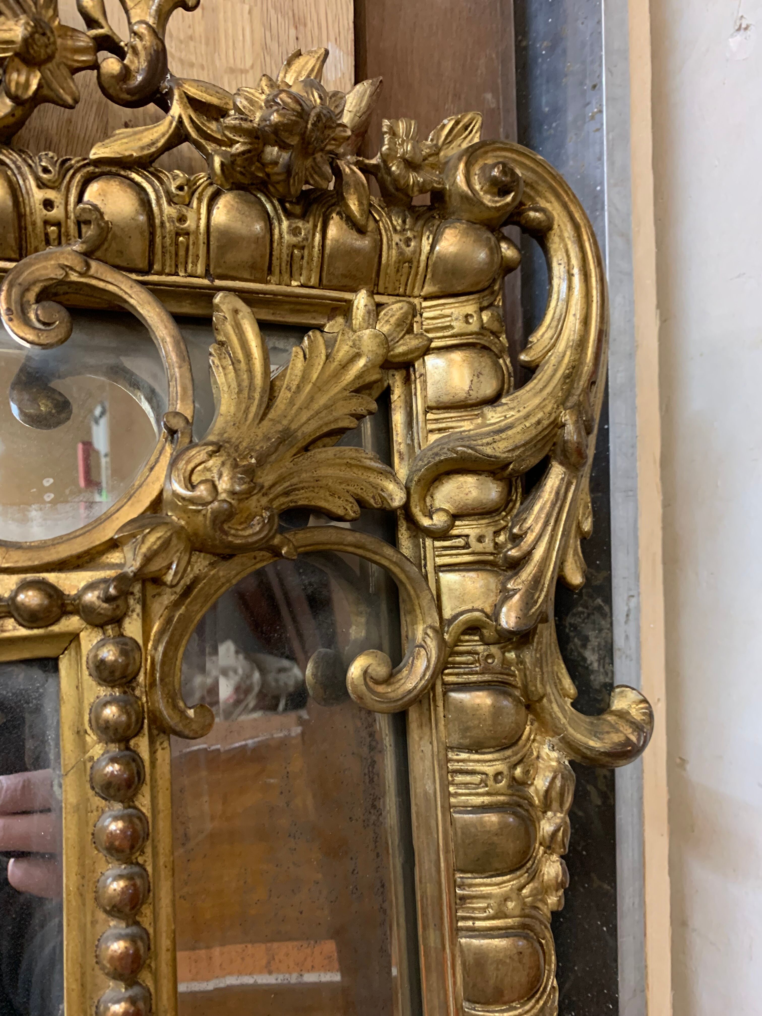 closed mirror Napoleon III 145 cm X 103 cm