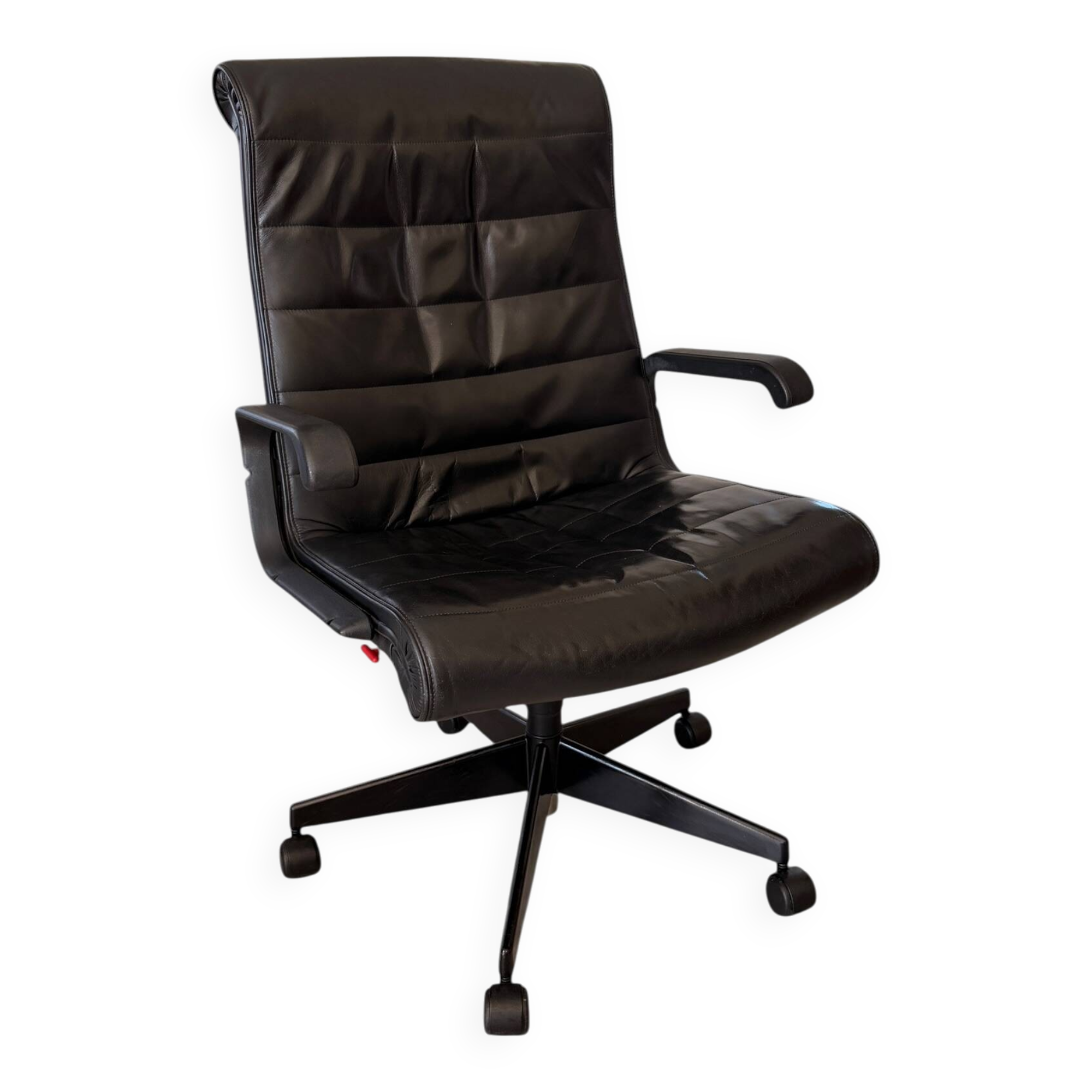 Richard Sapper Office Chair for Knoll - Vintage Black Leather