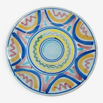 Assiette de Présentation XXL Cercles Multicolores