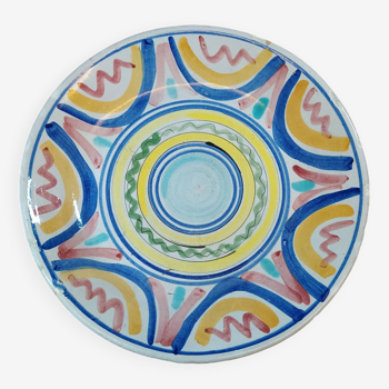 XXL Presentation Plate Multicolored Circles