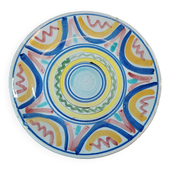 XXL Presentation Plate Multicolored Circles