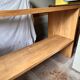 Ensemble bureau, console et 2 tabourets en chêne massif