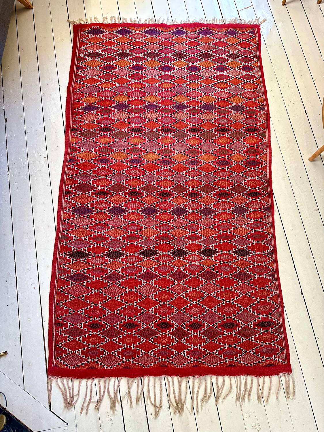 Vintage handmade kilim rug 113x200