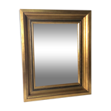 Rectangular mirror in gilded wood 54 x 44 cm