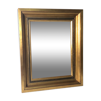Miroir rectangle en bois doré 54 x 44 cm