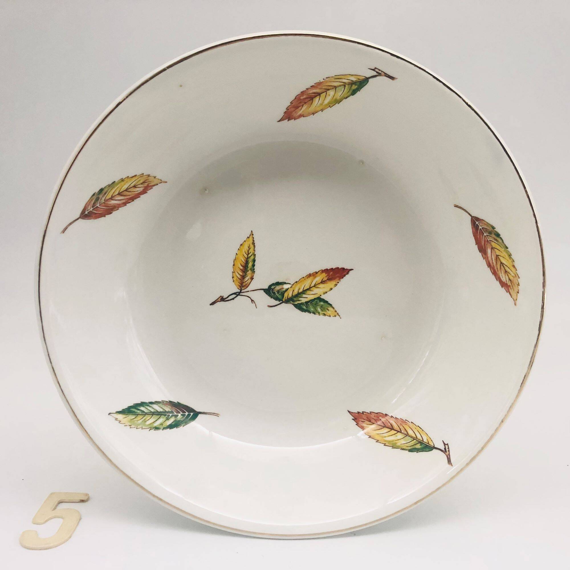 Set of 6 soup plates, bowl style “Digoin Sarreguemines / La Fontaine model”