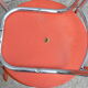 Lot de 2 chaises oranges vintage