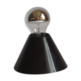 Black cone ceiling lights "Jolly" by Bruno Celupica for Tronconi, Italy 1970s, set of three.