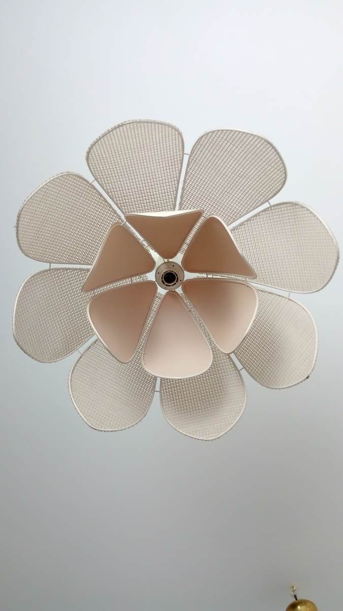 Vintage flower hanging lamp year 70