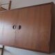 Armoire murale danoise rabattable en teck, 1960