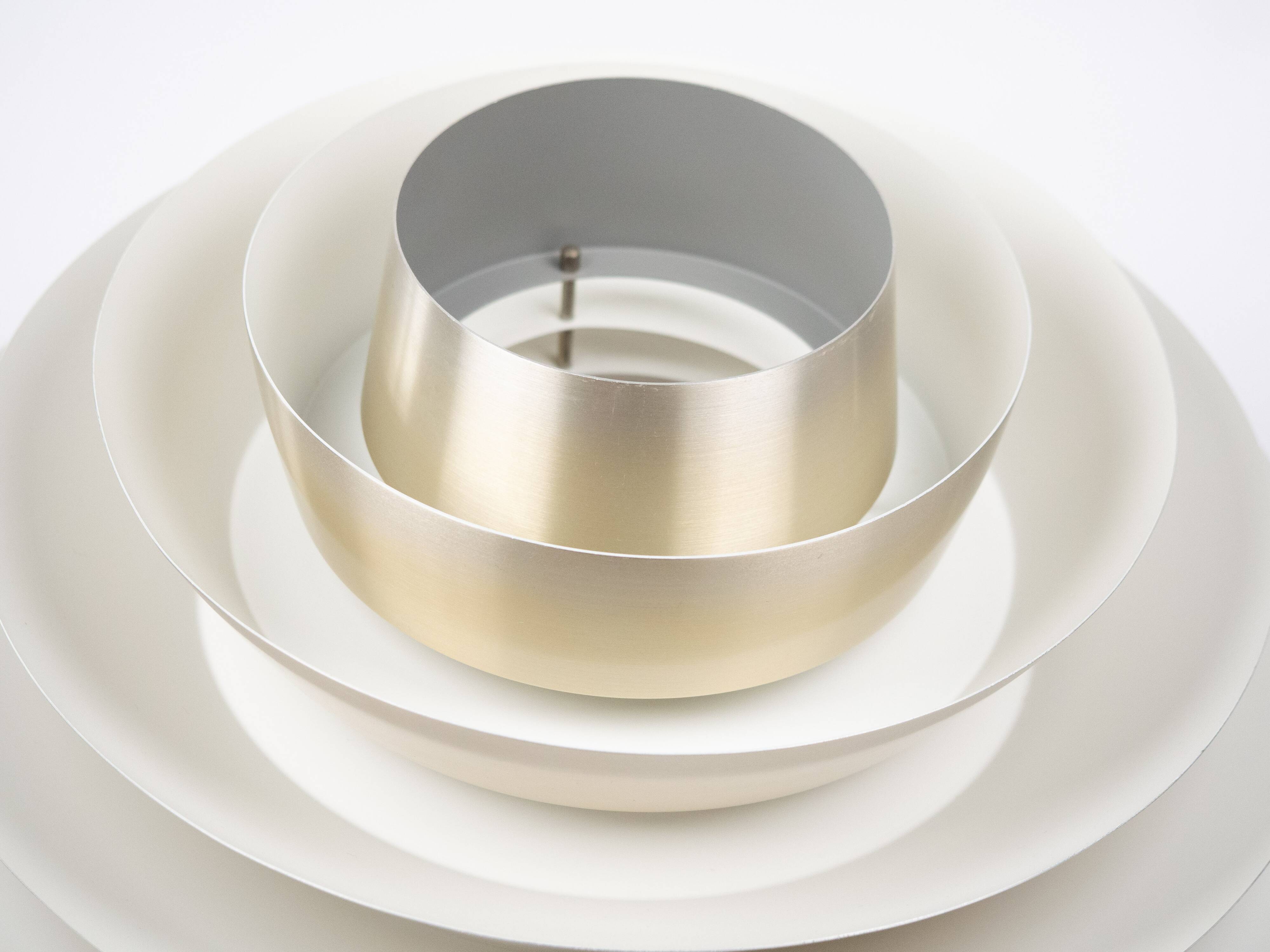 Lampe suspendue vintage danoise Verona par Svend Middelboe, Lyfa, 1962