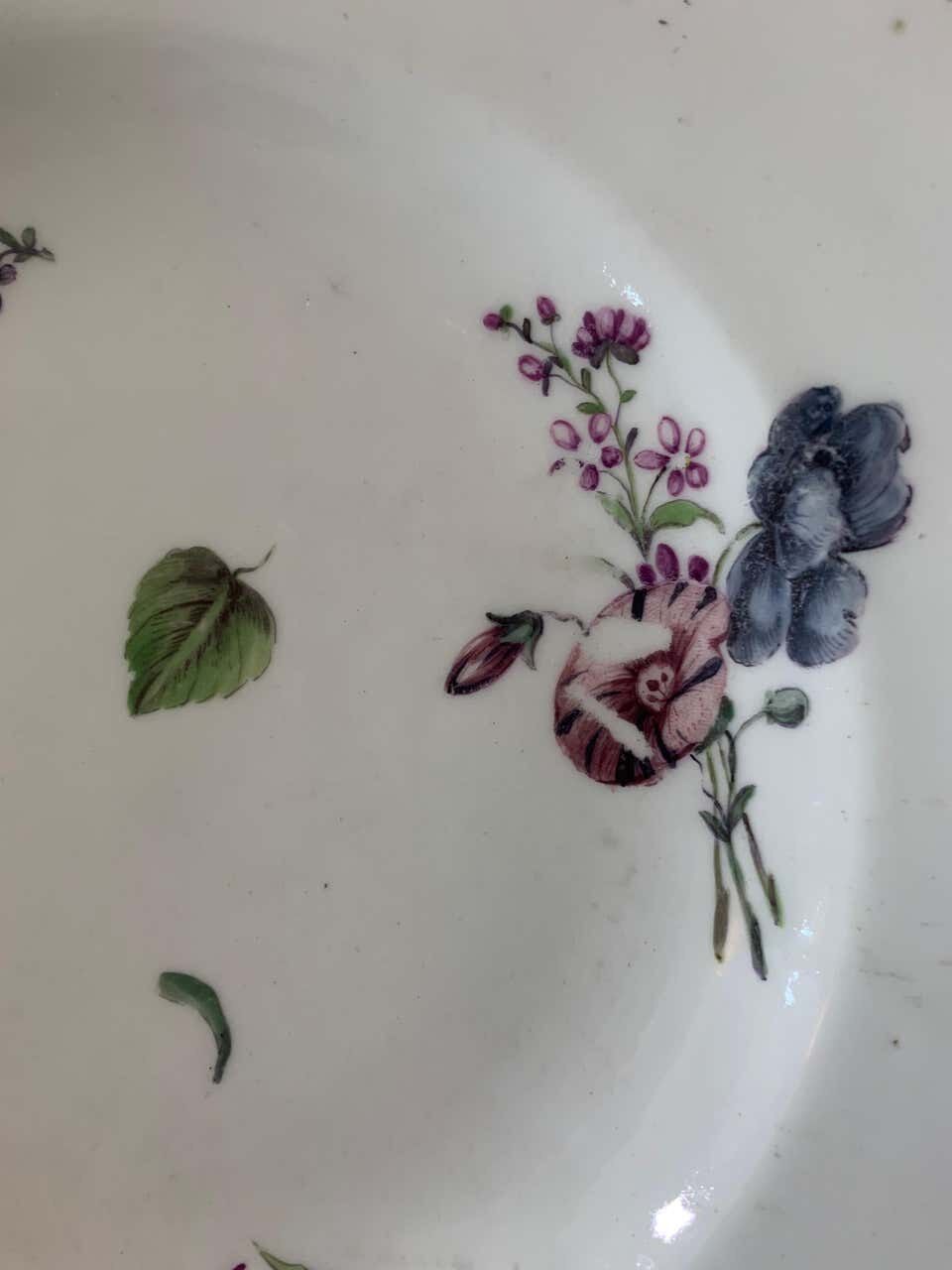 Chinese porcelain plate of the 18th century indian company