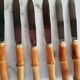 Bamboo handle knives