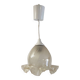 Suspension with opalescent and skirted glass lampshade. Noon. 20th century