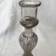 Bougeoir en verre eglomisé
