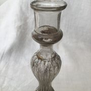 Eglolated glass candlestick