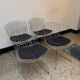 Chrome-plated side chairs by Harry Bertoia for Knoll, 1970s, set of 4