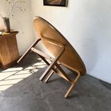 Oval coffee table beech 1980 Aalto Ikea