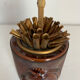 Vintage cigarette holder 1960 Longchamp horse leather - 11 x 10 cm