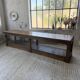 Table de gantier drapière 1900 chêne massif 330cm XL