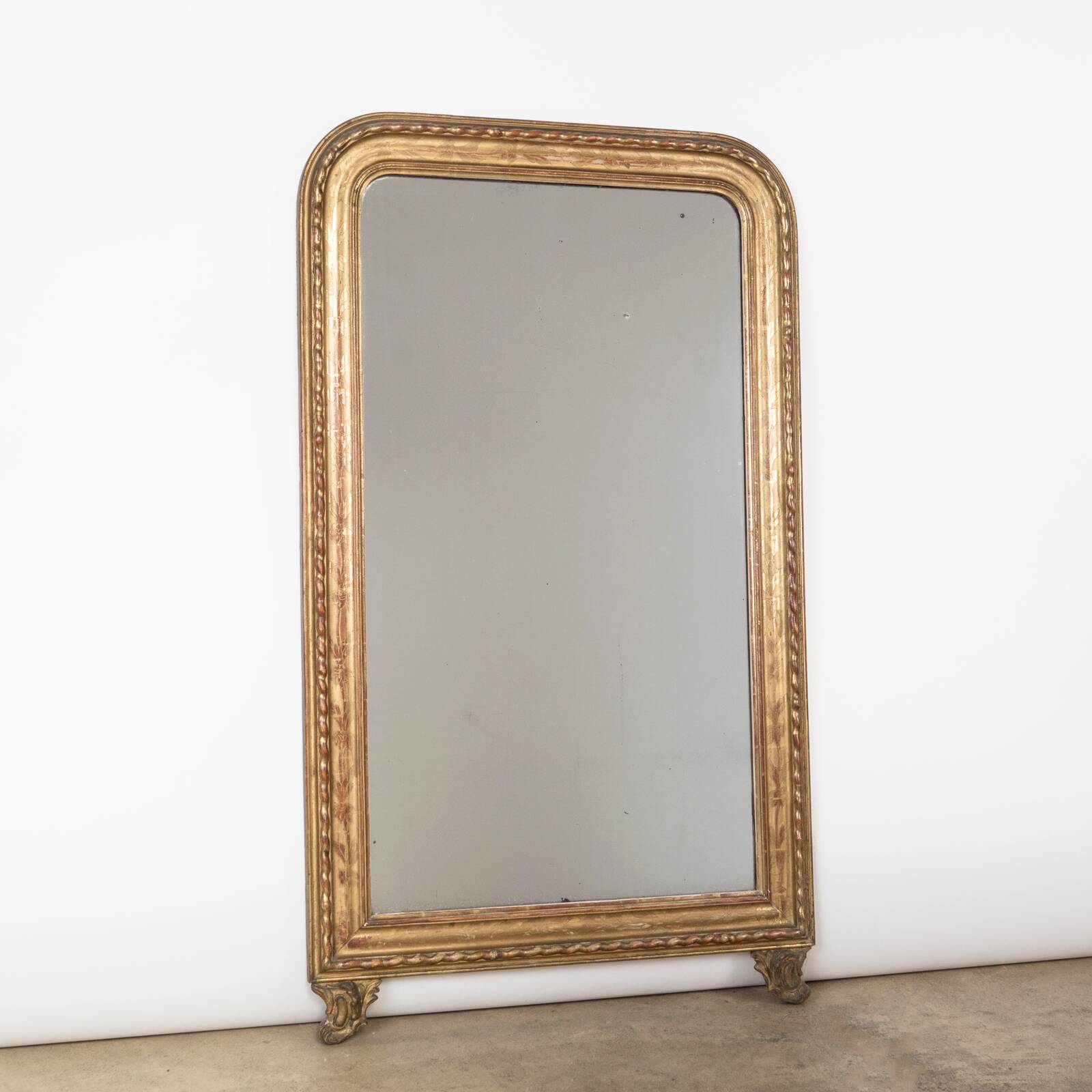 Louis Philippe Mirror with Gilded Legs