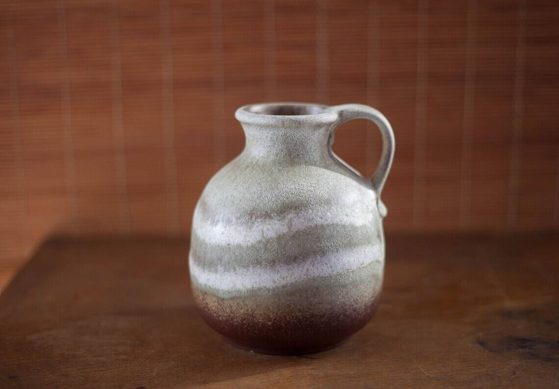 West Germany vase 514-15, German ceramic vase, flower pot, pottery, kitchen decor, decoration